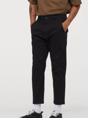 Slim Fit Cropped Chinos