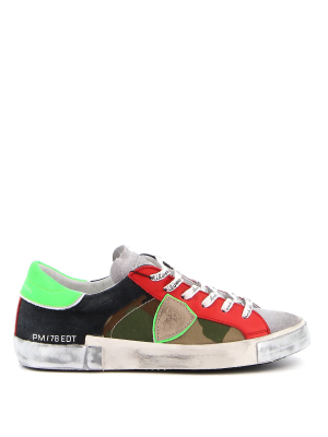 Philippe Model Camouflage Low-top Sneakers