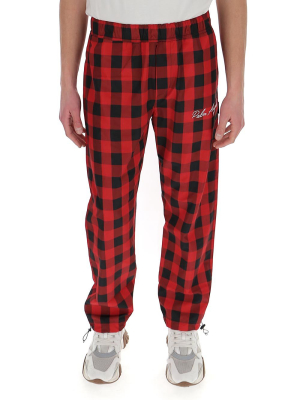 Palm Angels Buffalo Check Pants