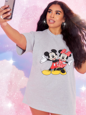 Plus Grey Disney T Shirt Dress