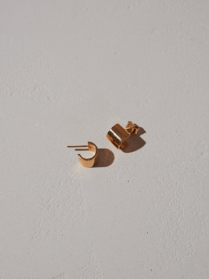 Cuff Stud Earrings | Sterling Silver