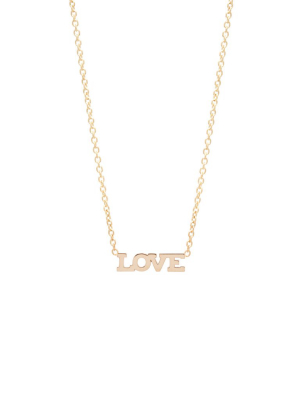 14k Itty Bitty Love Necklace