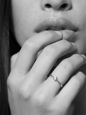 Micro Round Ring | Sterling Silver