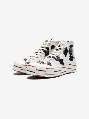 Converse X Brain Dead Chuck 70 Hi - Egret/ Black/ Frenchroast