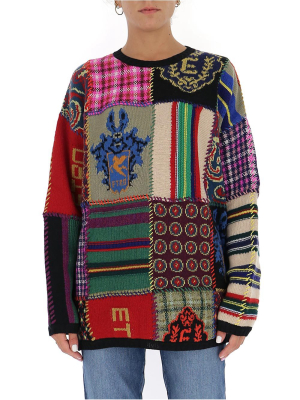 Etro Patchwork Knit Sweater