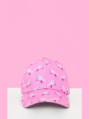 Prettylittlething Unicorn Pink Baseball Cap