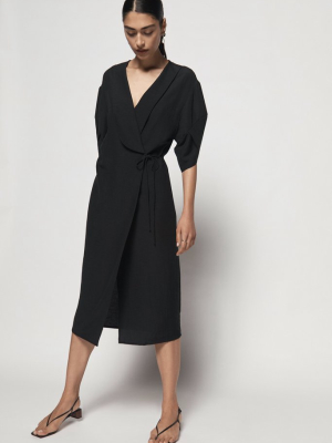 Mor Kimono Dress - Black