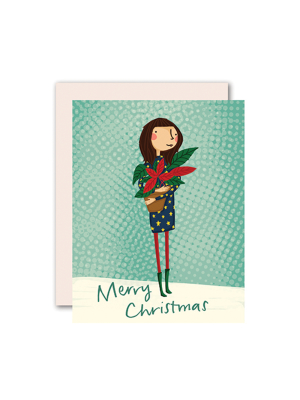 Poinsettia Card