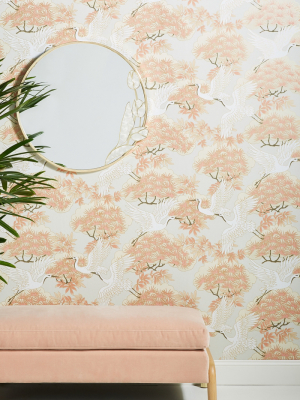 Sprig & Heron Wallpaper