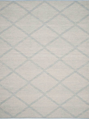 Montauk Lattice Light Blue Area Rug