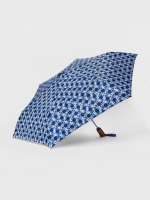Shedrain Auto Open Close Compact Umbrella - Denim Blue