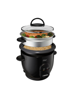 Oster Diamondforce Nonstick 6-cup Electric Rice Cooker - Black