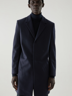 Wool Mix Mid-length Coat