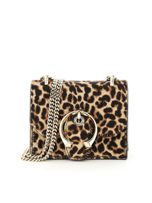 Jimmy Choo Mini Paris Leopard Print Crossbody Bag