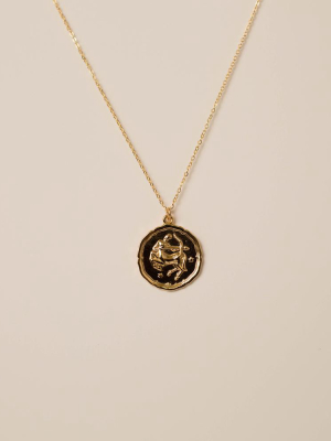 Sagittarius Astrology Coin Necklace