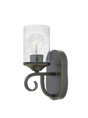 Casa Sconce Olde Black With Clear Seedy