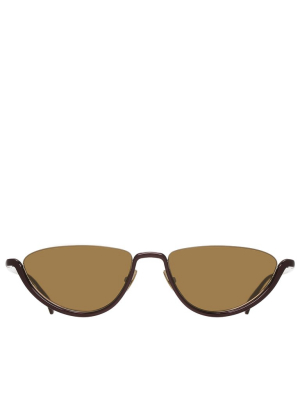 Half Rim Sunglasses (659458v4450-2069-dark-brown-be)