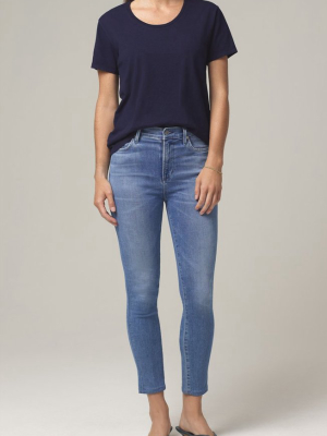 Citizens Of Humanity Rocket Crop Mid Rise Skinny Pirouette