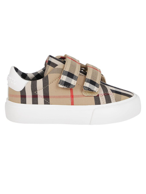 Burberry Kids Vintage Check Velcro Strap Sneakers