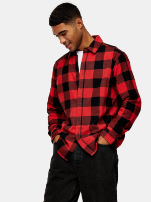 Red Buffalo Check Slim Shirt