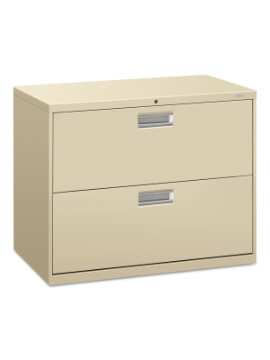 Hon 600 Series Two-drawer Lateral File 36w X 18d Putty 682ll