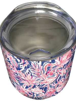 Artisan Stainless Steel Wine Tumbler - Flamingo