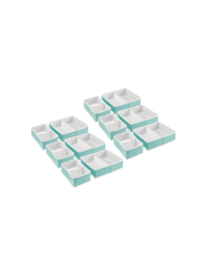 Mdesign Dresser Drawer/closet Storage Organizer, 2 Sizes, Set Of 12