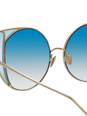 Linda Farrow Austin C7 Cat Eye Sunglasses