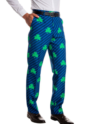 The Boondock | Saint Navy Stripe Shamrock Pants