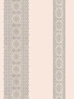 Brynn Grey Paisley Stripe Wallpaper From The Kismet Collection By Brewster Home Fashions