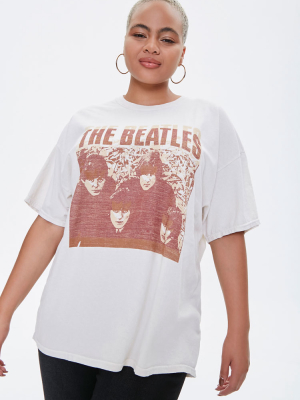 Plus Size The Beatles Graphic Tee