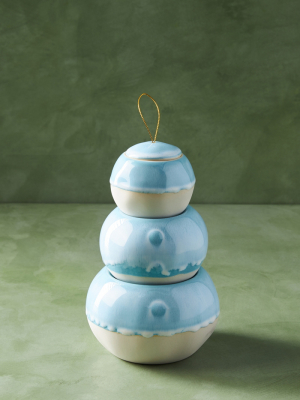 Capri Blue Stackable Snowman Candle