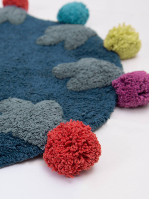 Llamas Bath Rug Blue - Allure Home Creations