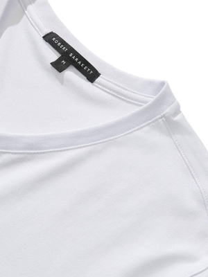 Georgia V Neck T-shirt- White