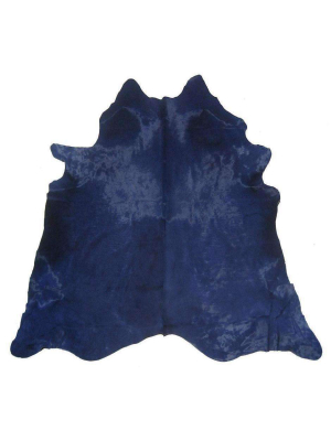 Navy Blue Dyed Cowhide