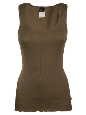 Pinko Ribbed Knit Tank Top