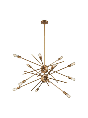 Xenia 12-light Chandelier In Matte Gold