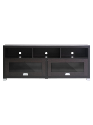 Modern Tv Stand Dark Brown 58" - Wholesale Interiors