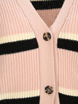 Marni Striped Ribbed Cardigan