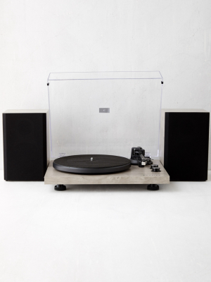 Crosley C62 Record Player With Speakers Shelf System