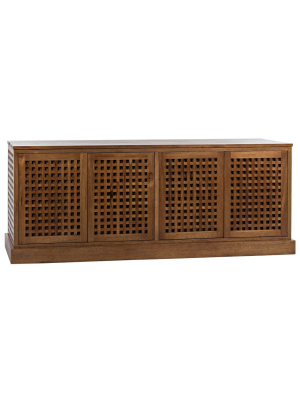 Noir Genti 4 Door Sideboard