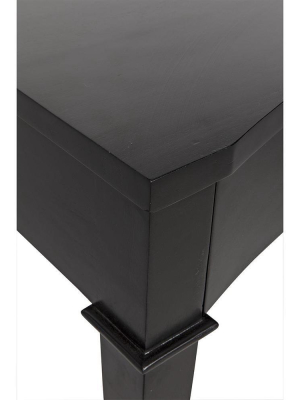 Noir Curba Hand Rubbed Black Desk