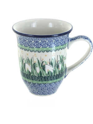 Blue Rose Polish Pottery Snowdrop Large Coffee Mug