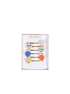 Meri Meri - Emoji Enamel Hairclips - Hair Clips And Pins - 1ct