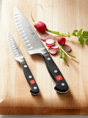 Wüsthof Classic 2-piece Hollow-edge Chef's Knife Set