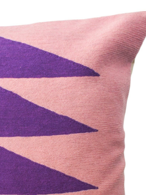 Palm Springs Throw Pillow Cover - Purple