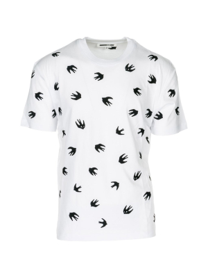 Mcq Alexander Mcqueen All Over Swallow Print T-shirt