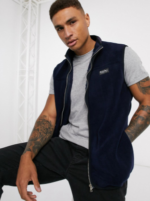 Mossimo Polar Fleece Tank In Navy