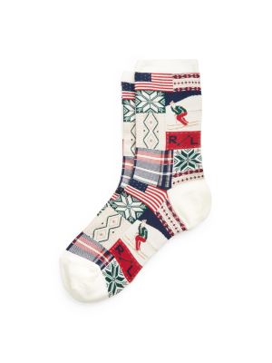 Holiday Patchwork Socks