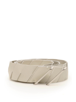 Bottega Veneta Woven Buckled Belt